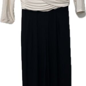 Elegant Black and Cream Women's Jumpsuit